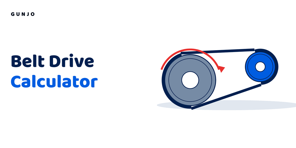 Belt drive design calculator